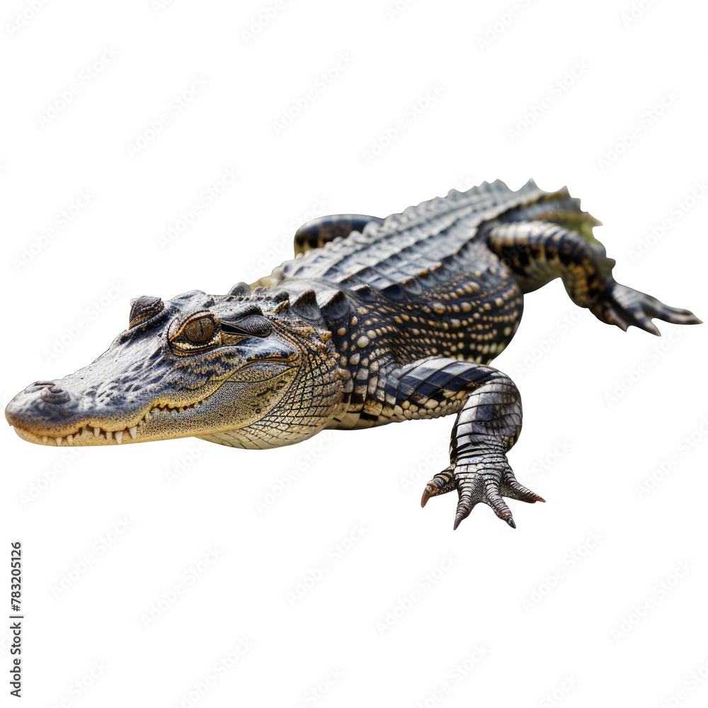 Crocodile isolated on transparent background Crocodile isolated on transparent background