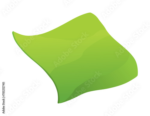 Window cleaning cloth. Duster microfiber cloth for cleaning isolated on white background. Top view. Icon illustration