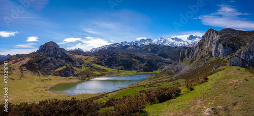 Lakes of Covadonga, with the Picos de Europa in the background © Joaquin Corbalan