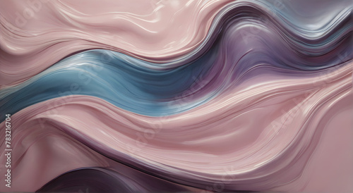 Flowing Iridescent Textures in Slick Glossy Waves