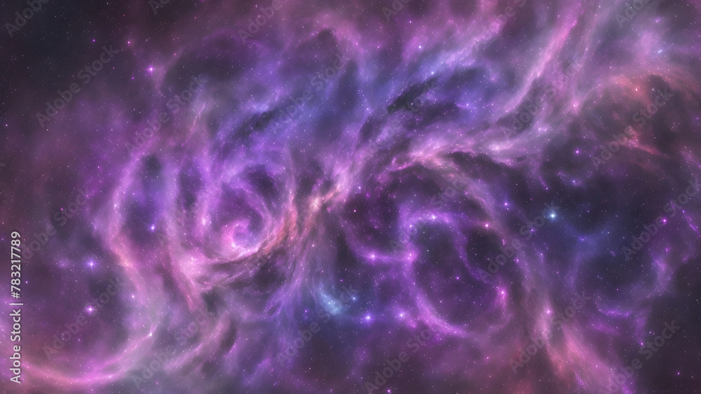 Ethereal Energy Swirls in Deep Violet Hues Ethereal Energy Swirls in Deep Violet Hues