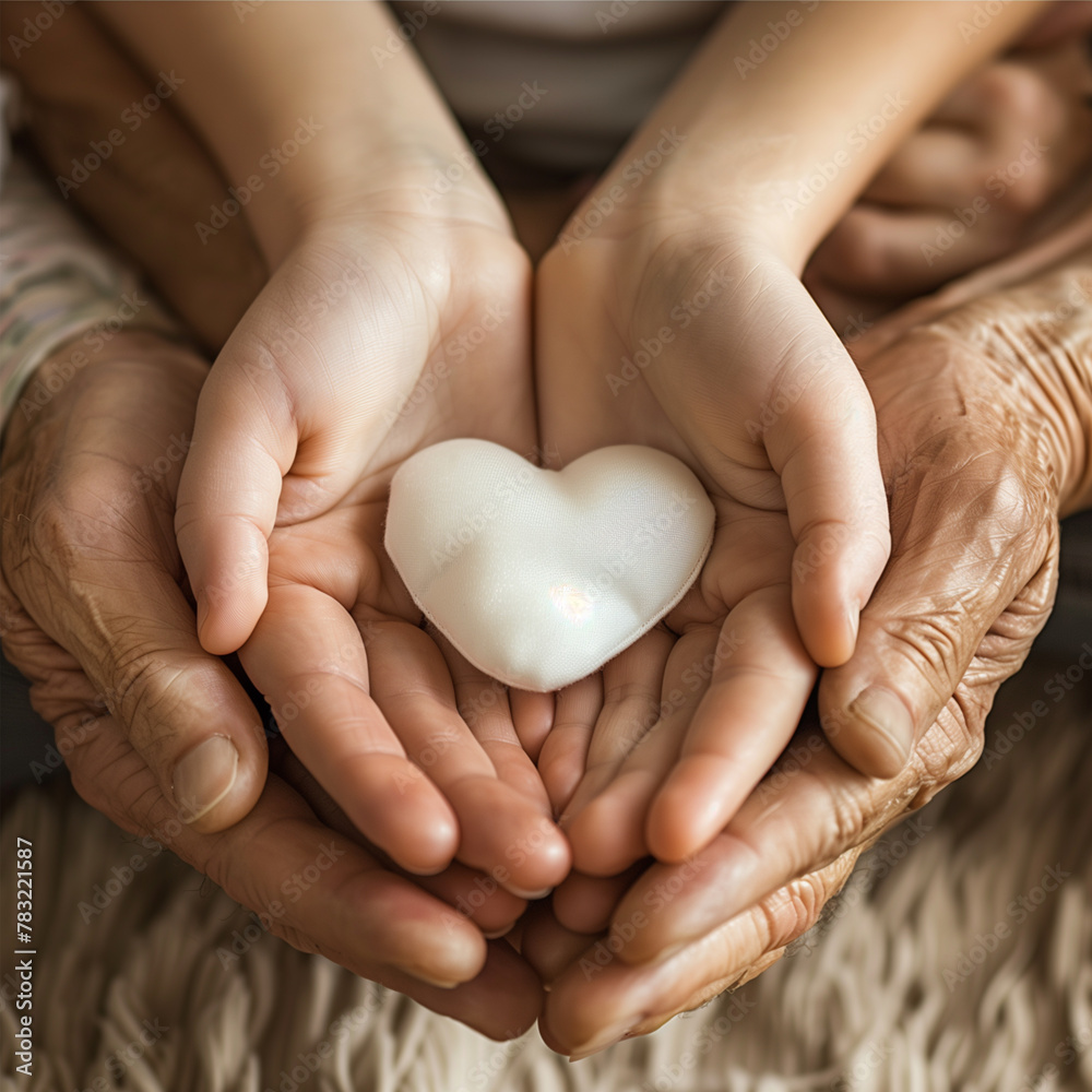 hands holding heart hands holding heart