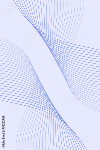 Abstract background with waves for banner. Standart poster size. Vector background with lines. Element for design. Blue gradient. Brochure, booklet. Summer, spring. Water, ocean