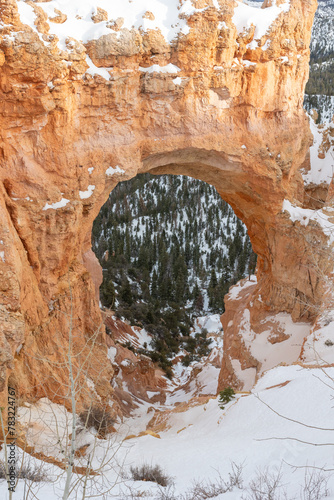 Photos taken at Bryce canyon in February of 2024 arch rock photos as well as landscape