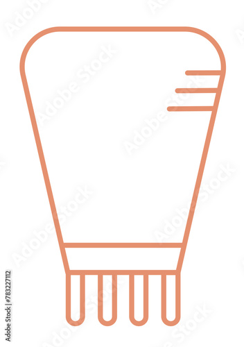 Linear icons representing beauty and aesthetics services, makeup, skincare, haircare, and wellness. Beauty salons