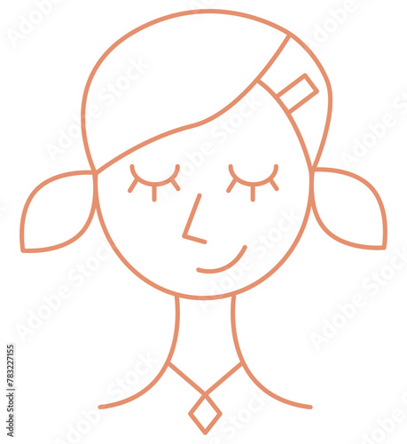 Linear icons representing beauty and aesthetics services, makeup, skincare, haircare, and wellness. Beauty salons