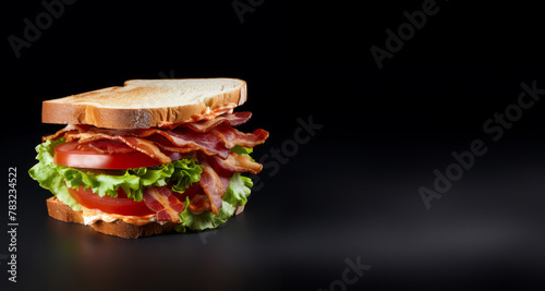 BLT Sandwich isolated on a white background