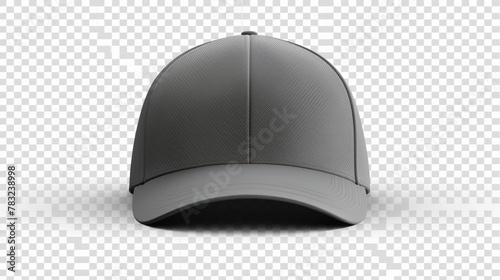 cap mockup front view, isolated cutout, object with shadow on transparent background, hat is a baseball cap, hat, cap, fashion, baseball, isolated, cloth, blank, sport, visor