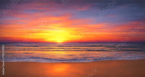 Sunset on the Beach © Miklos