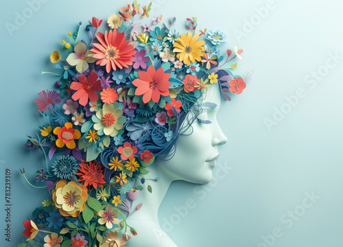 Woman With Flowers in Hair © easybanana