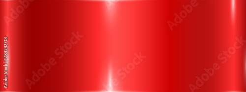 Metallic glossy gradient of red color. The texture of a smooth metal surface. A combination of shades of metal and chrome. Vector illustration.