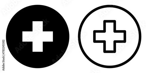 health icon, sign, or symbol in glyph and line style isolated on transparent background. Vector illustration