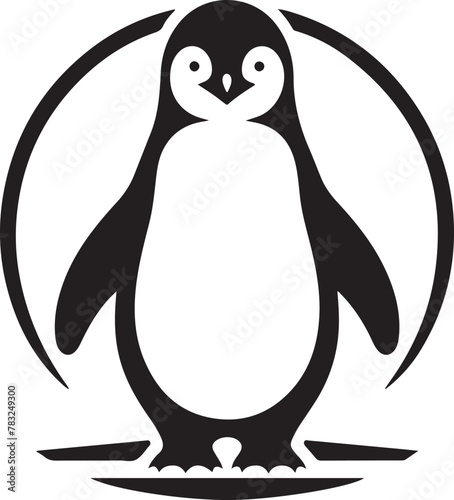 simple silhouette of penguin 