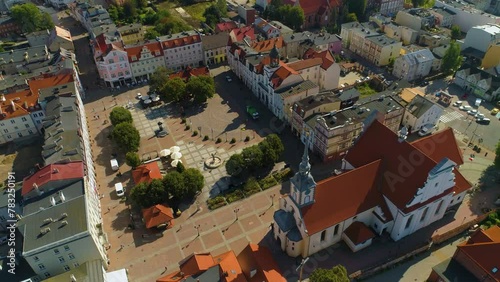 Plac Jakuba Wejhera Wejherowo Rynek Centrum Market Square Aerial View Poland photo