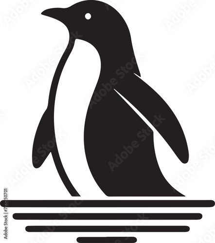 simple silhouette of penguin (95).eps