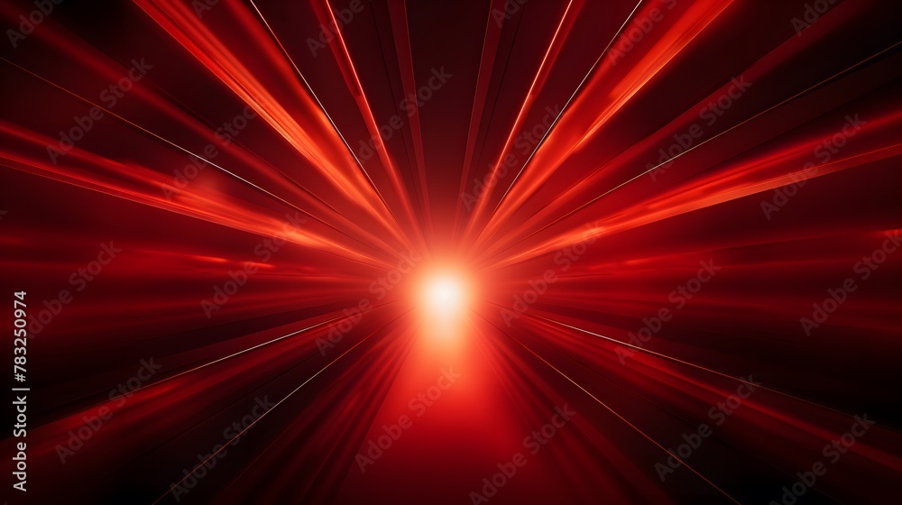Radial red light through the tunnel glowing in the darkness for print designs templates, Advertising materials, Email Newsletters, Header webs, e commerce signs retail shopping, advertisement business