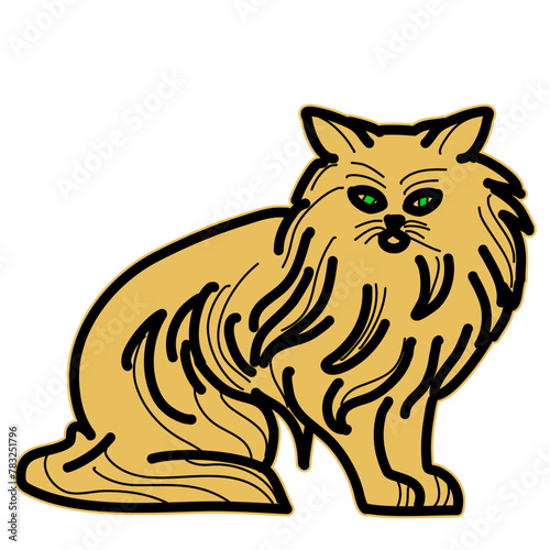Gato amarillo (ID: 783251796)
