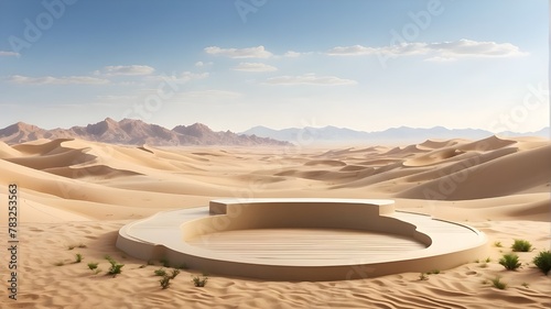 Desert sand dune landscape photo