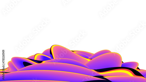 background of retro purple organic waves with transparency