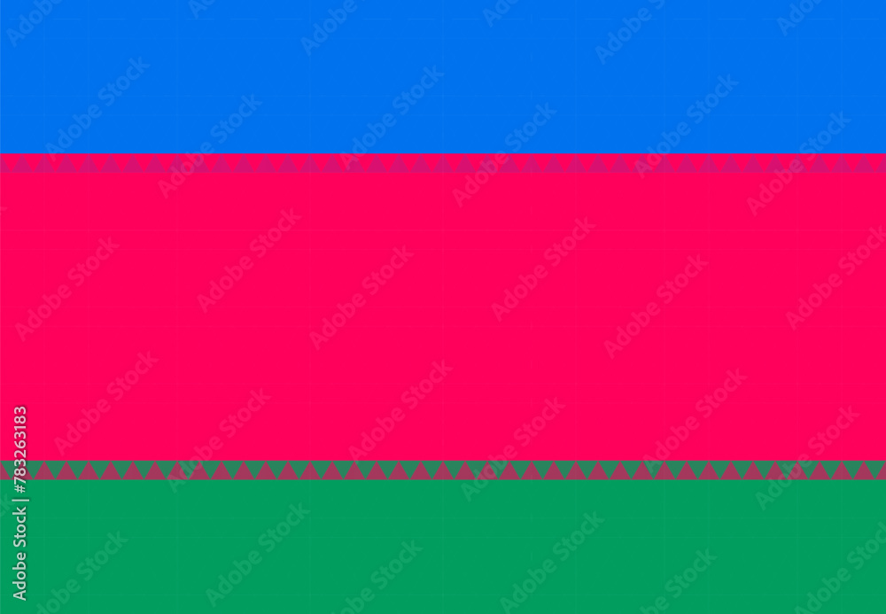 Naklejka premium vector Flag of Kuban People's Republic