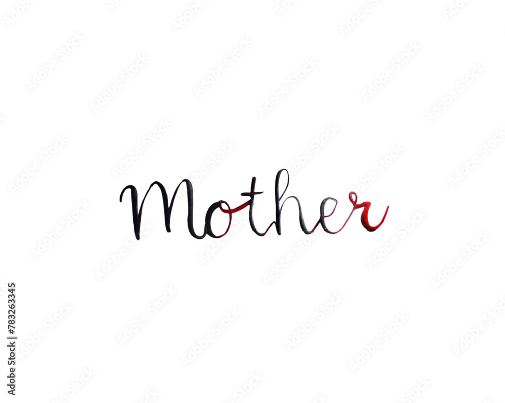 happy mother day lettering