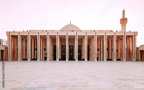 Konstfotografi front facade with access to the hall of the Grand Mosque of Kuwait City