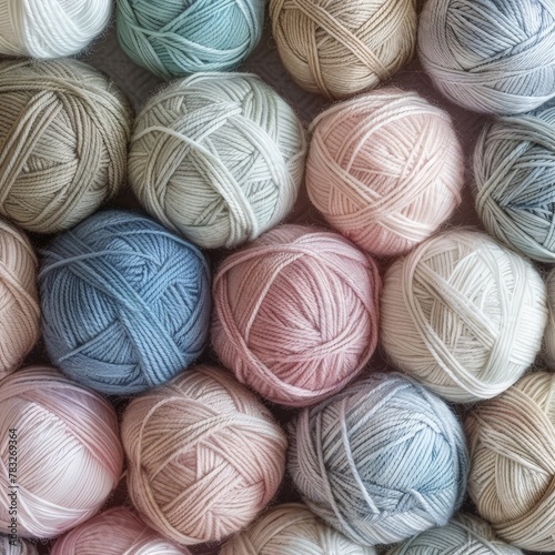 Pile of yarn balls