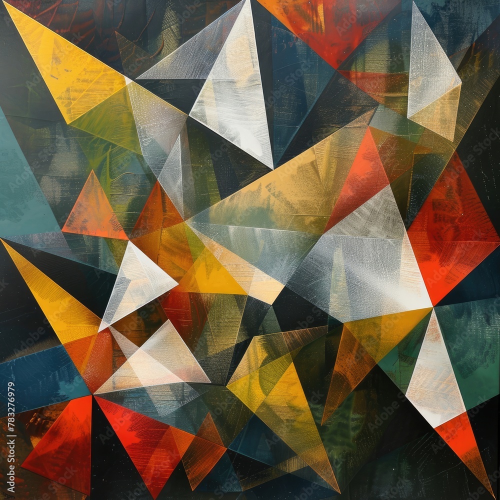 Geometric dance of triangles in a dynamic array Geometric dance of triangles in a dynamic array