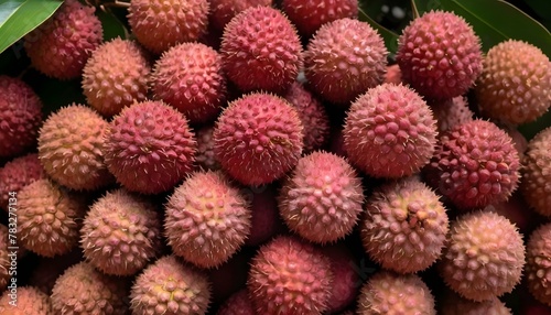 A-Cluster-Of-Lychees-With-Their-Bumpy-Red-Skins-A- 2
