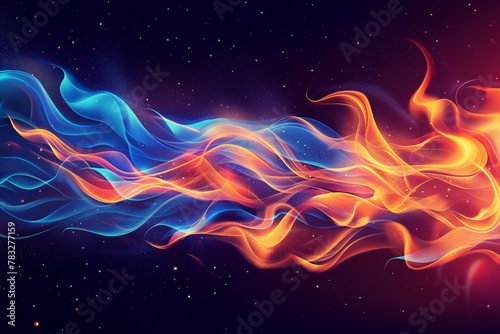 Abstract background with fire flame.