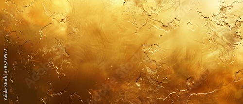 Closeup of abstract rough gold golden art painting texture, with oil brushstroke, pallet knife paint on canvas © Corri Seizinger