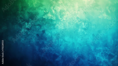 A gradient background transitioning smoothly from blue to green  creating a serene and tranquil atmosphere