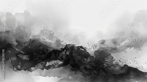 A grayscale watercolor wash, adding a touch of organic texture to designs photo