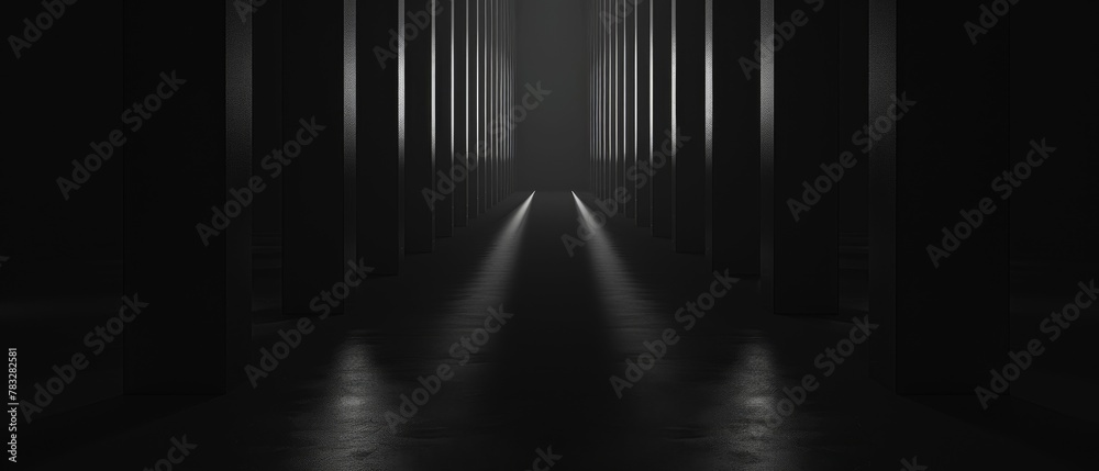 Abstract black anthracite gray 3d room texture for product presentation concept with metallic panels decor and light from spotlights.. Abstract black anthracite gray 3d room texture for product presentation concept with metallic panels decor and light from spotlights..
