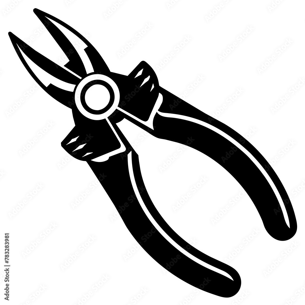 illustration of a pliers illustration of a pliers