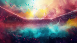 Surreal Color Waves: Abstract Landscape Art