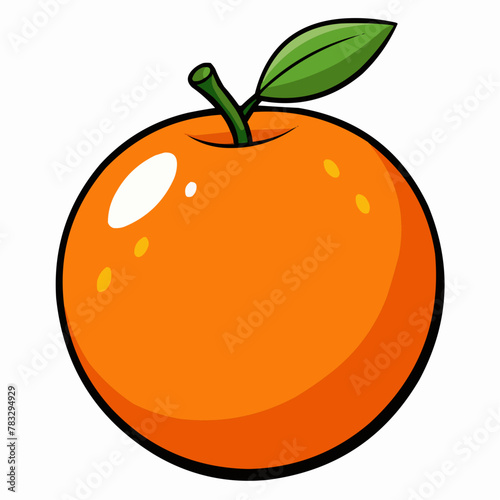 illustration of an orange