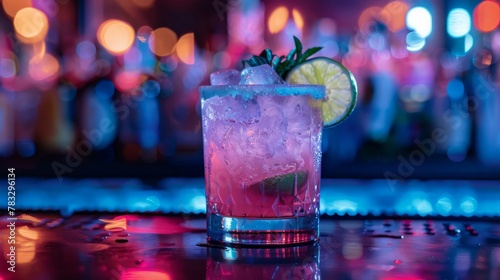Elegant Cocktail Party with Colorful Drinks and Decorations