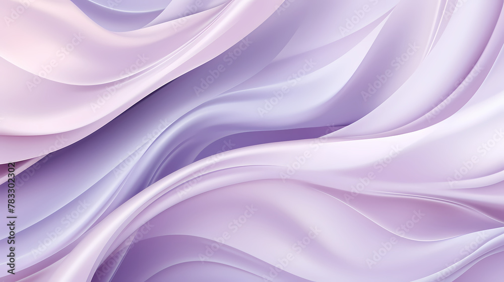 Obraz premium Elegant Purple Silk Fabric Waves in Studio Setting
