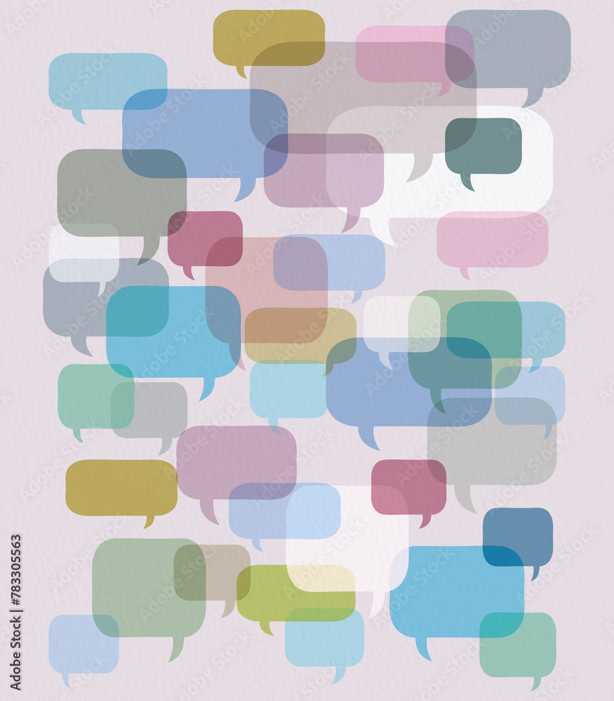 Lots to say, many conversations, an illustrated pattern Lots to say, many conversations, an illustrated pattern