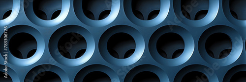 abstract background of a metal wallpaper with round holes