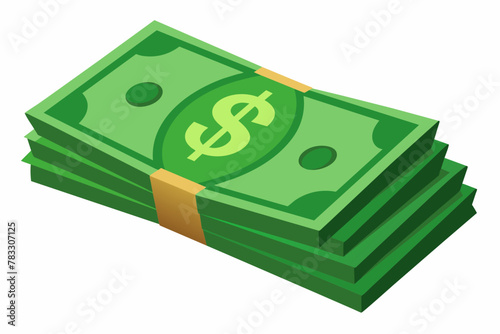 dollar pack vector artwork illustration