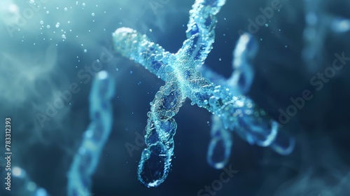 An illustration of the X Chromosome is a crucial tool in medical education and research, contributing to the development of medical science and biotechnology. photo