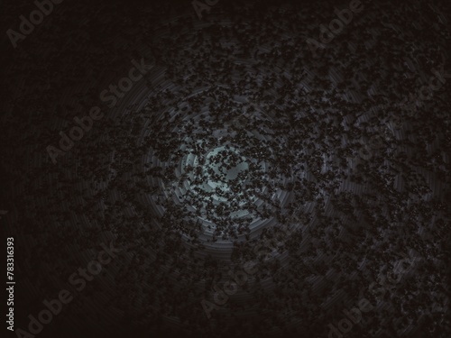 Nightmare and dark moon light radiance illustration image background  photo