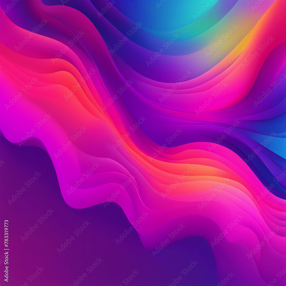 Fototapeta premium colorful fluid wave illustration background