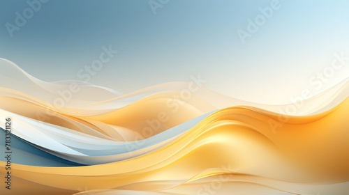 Smooth waves in warm hues flow gracefully, evoking serenity and the elegance of motion