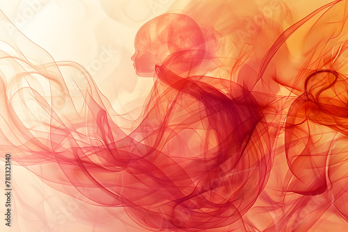Abstract background for International Cesarean Awareness Month, suitable for healthcare and medical promotions and events.