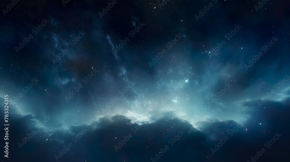 Deep space photo of cosmic clouds and star formations, offering a glimpse into the vastness of the galaxy