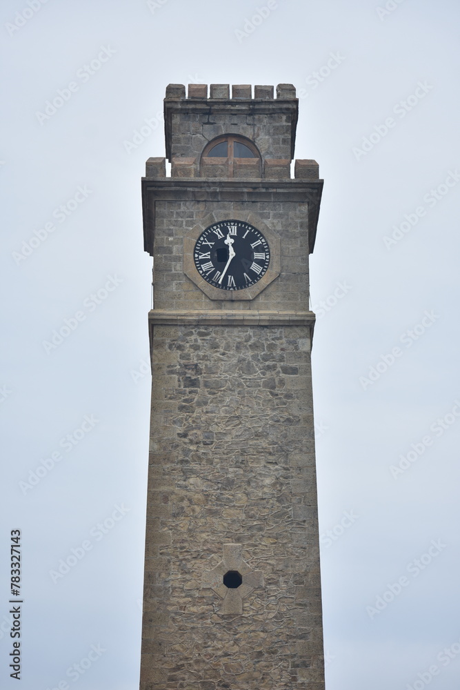 Galle Clock Tower in Galle Fort, Galle, Sri Lanka.