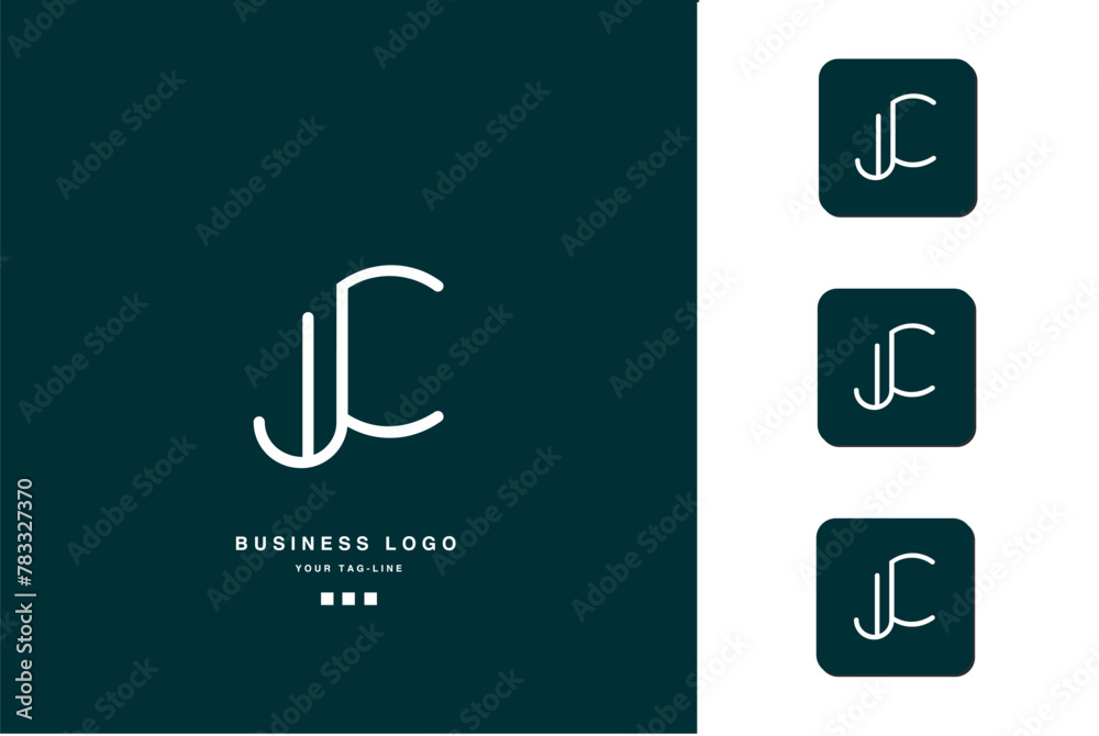 Fototapeta premium JC, CJ, J, C, Abstract Letters Logo Monogram